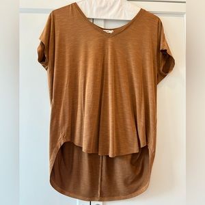Mod Ref Brown High Low Tee